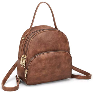 Bolsa Mochila Feminina de Couro Mia