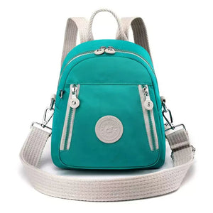 Bolsa Mochila Feminina Pequena Íris Azul