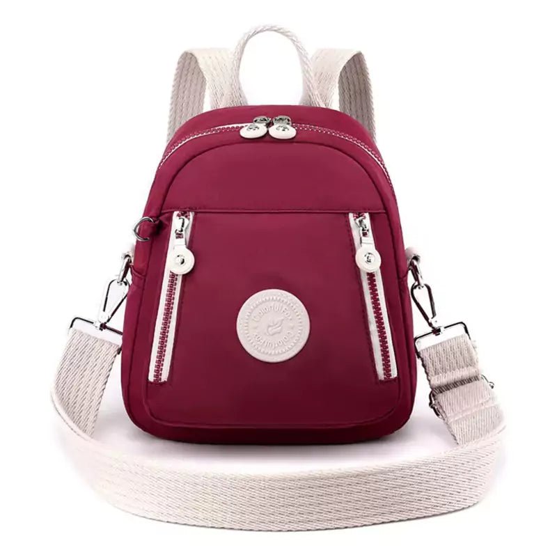 Bolsa Mochila Feminina Pequena Íris Vinho