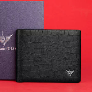 Carteira Masculina William Polo Couro Kaleb Preta