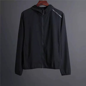 Jaqueta Corta Vento Slim Com Capuz Preta