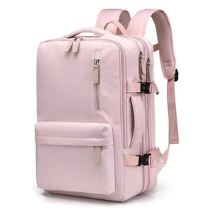 Mochila De Viagem Expansível Machimelo Rosa, Mochila Para Notebook, Mochila Impermeável, Mochila Feminina, Mochila Masculina