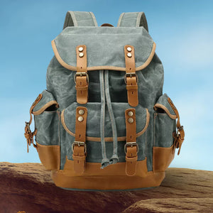 Mochila De Viagem Lona Encerada Ventura Verde