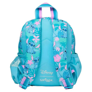 Mochila Stitch Com Pelúcia Removível Azul