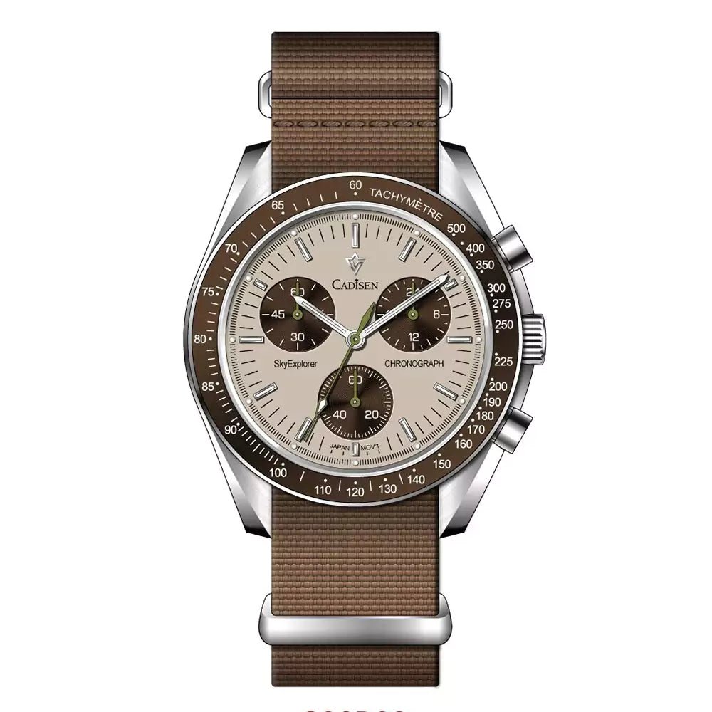 Relógio Masculino Quartzo Sky Explorer Marrom