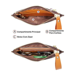 Carteira Feminina Pequena Slim Foxer
