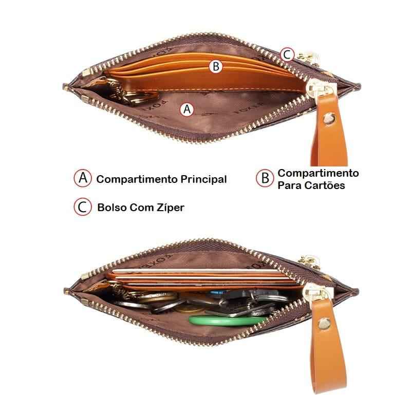 Carteira Feminina Pequena Slim Foxer