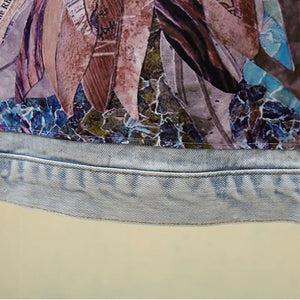 Jaqueta Jeans Feminina Com Desenho Floral E Lantejoulas - Machimelo 5