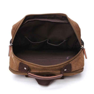 Mochila De Lona Masculina Vintage Executiva
