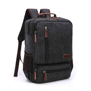 Mochila De Lona Masculina Vintage Executiva