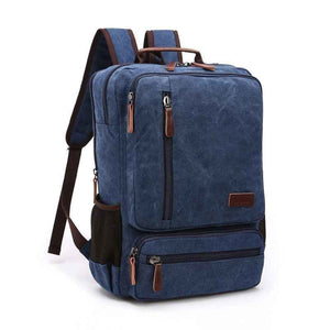 Mochila De Lona Masculina Vintage Executiva