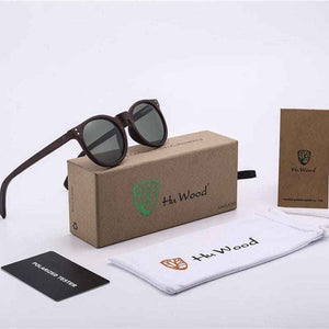 Óculos De Sol De Madeira Polarizado Com UV400