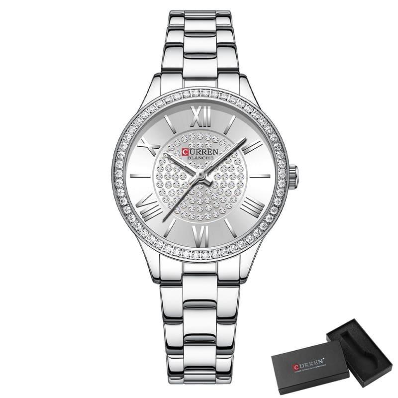 Relógio Feminino Quartzo Modelo Luxury Strass - Machimelo 8