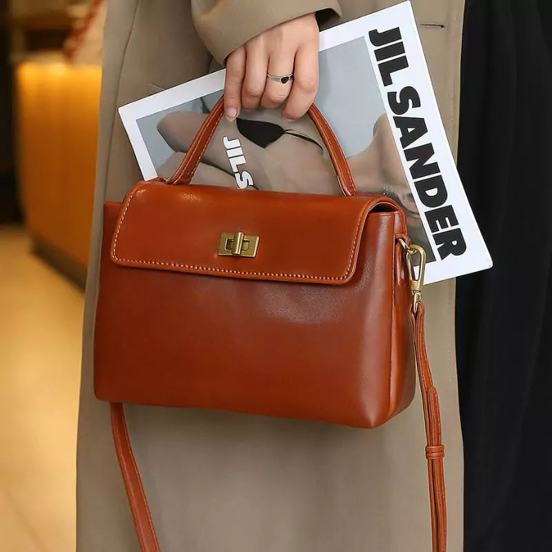 Bolsa de Couro Feminina Milly Café