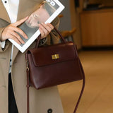 Bolsa de Couro Feminina Milly Borgonha