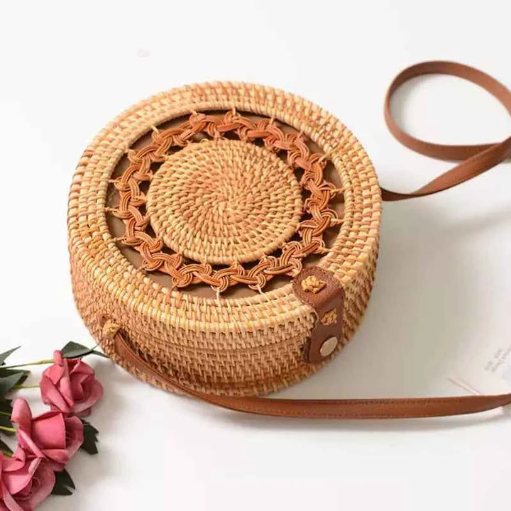 Bolsa De Palha Feminina Redonda – Machimelo
