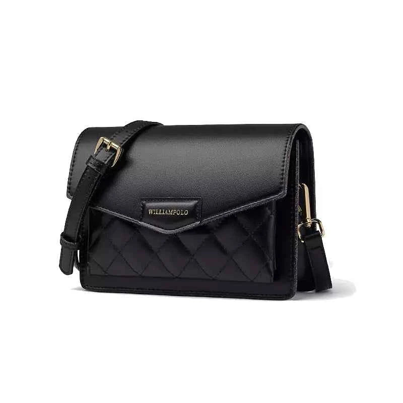 Bolsa Feminina William Polo Original Couro Legítimo Mini Flap