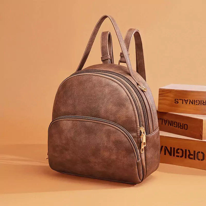 Bolsa Mochila Feminina de Couro Mia