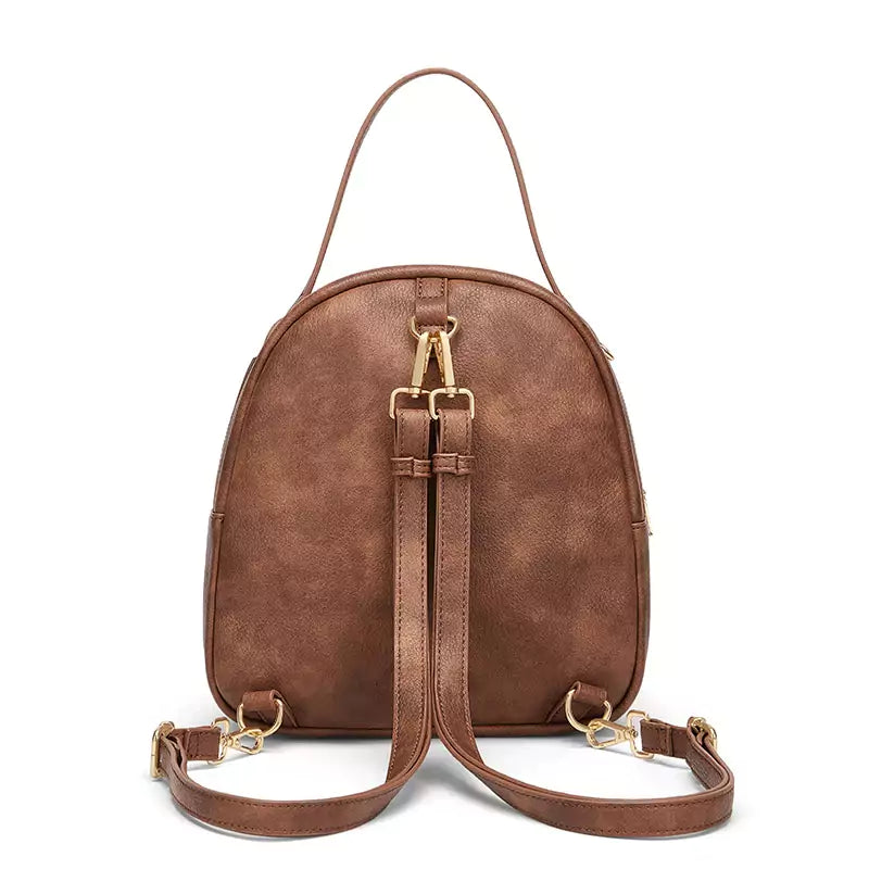 Bolsa Mochila Feminina de Couro Mia
