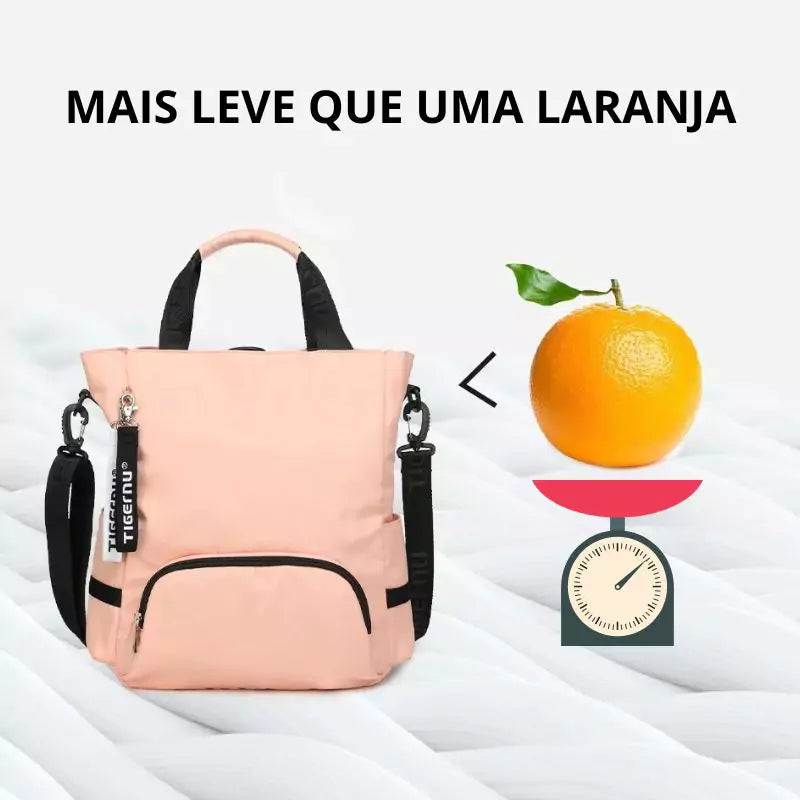 Bolsa Mochila Feminina Impermeável 3 Em 1 Tigernu
