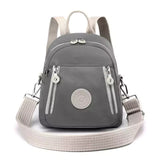 Bolsa Mochila Feminina Pequena Íris Cinza