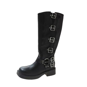 Bota Feminina Preta Cano Longo 1