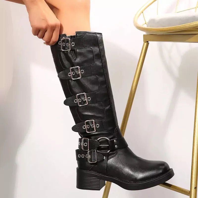 Bota Feminina Preta Cano Longo 6