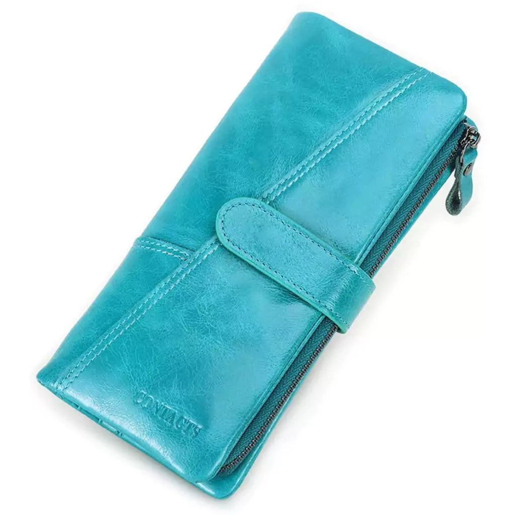 Carteira De Couro Arlo Azul