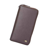 Carteira Masculina Com Zíper Premium Bison Denim Longa