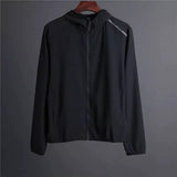 Jaqueta Corta Vento Slim Com Capuz Preta