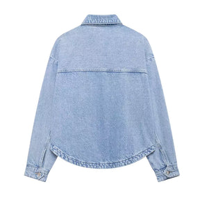 Jaqueta Jeans Feminina Amora