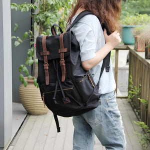 Mochila De Lona Vintage