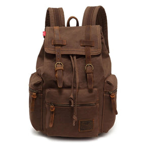 Mochila De Lona Vintage Marrom