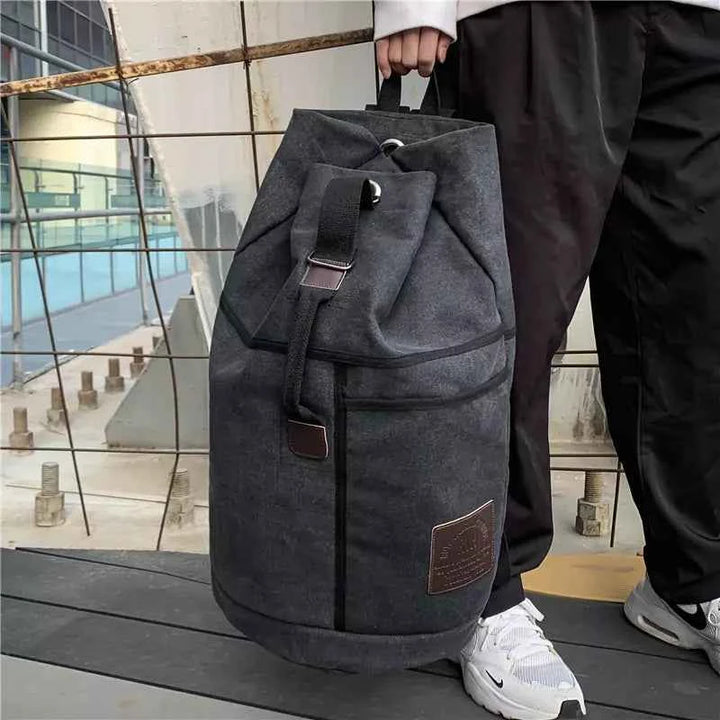 Mochila De Viagem De Lona Grande Capacidade 60L