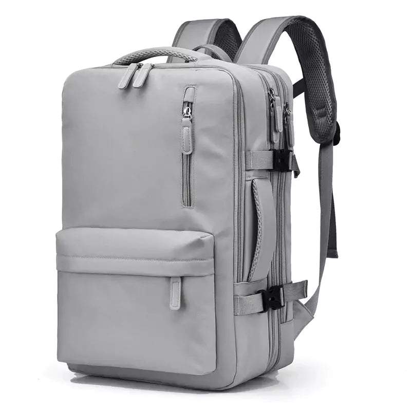 Mochila De Viagem Expansível Machimelo Cinza, Mochila Para Notebook, Mochila Impermeável, Mochila Feminina, Mochila Masculina