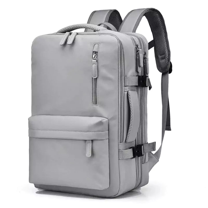 Mochila De Viagem Expansível Machimelo Cinza, Mochila Para Notebook, Mochila Impermeável, Mochila Feminina, Mochila Masculina