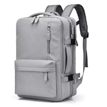 Mochila De Viagem Expansível Machimelo Cinza, Mochila Para Notebook, Mochila Impermeável, Mochila Feminina, Mochila Masculina