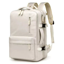 Mochila De Viagem Expansível Machimelo Bege, Mochila Para Notebook, Mochila Impermeável, Mochila Feminina, Mochila Masculina