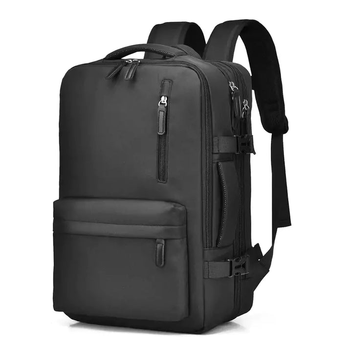 Mochila De Viagem Expansível Machimelo Preta, Mochila Para Notebook, Mochila Impermeável, Mochila Feminina, Mochila Masculina