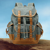 Mochila De Viagem Lona Encerada Ventura Verde