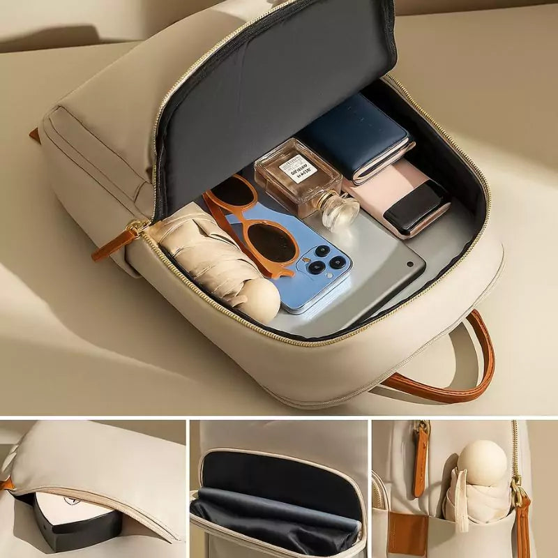 Mochila Feminina Estilosa Cecília, Mochila Feminina, Mochila de Nylon, Mochila Impermeável, Mochila Para Faculdade