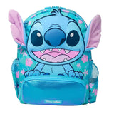 Mochila Stitch Com Capuz de Orelha Azul