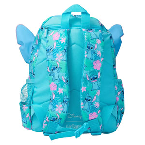 Mochila Stitch Com Capuz de Orelha Azul