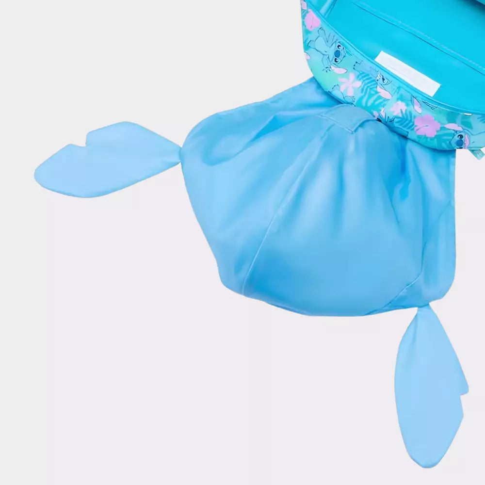 Mochila Stitch Com Capuz de Orelha Azul