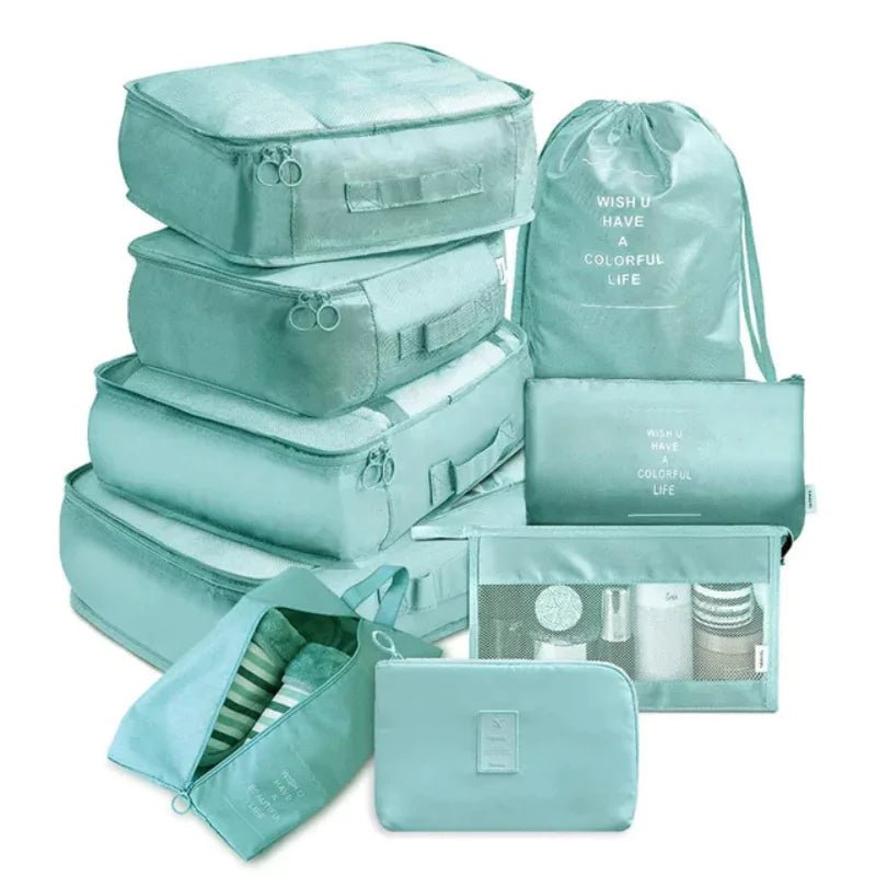 organizador-de-mala-de-viagem-travelease-9-pecas-verde