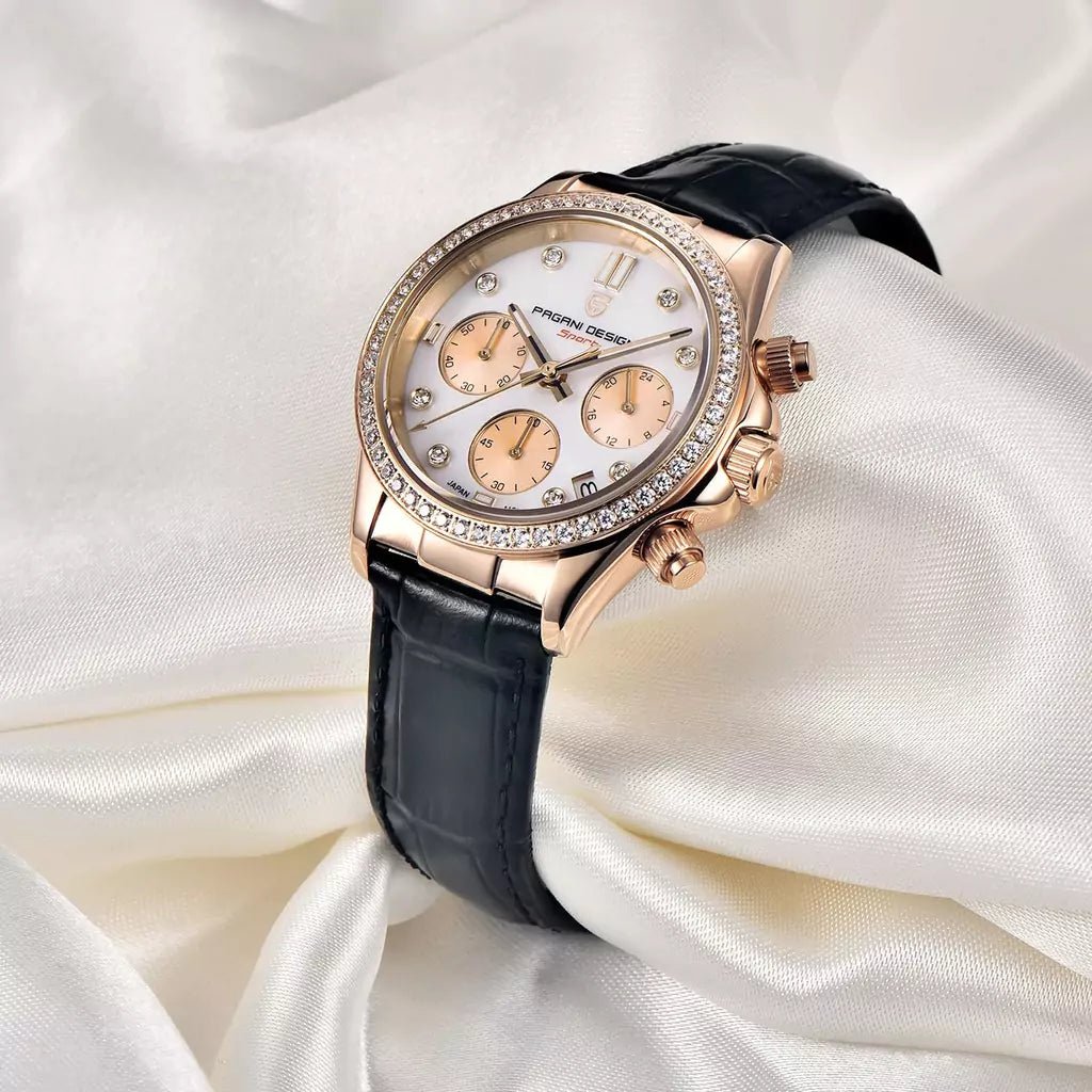 Relógio de Pulso Feminino Pagani Design Velvet Preto