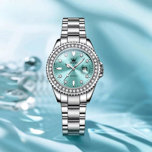 Relógio Feminino Quartz Lume Blue