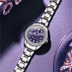 Relógio Feminino Quartz Lume Purple