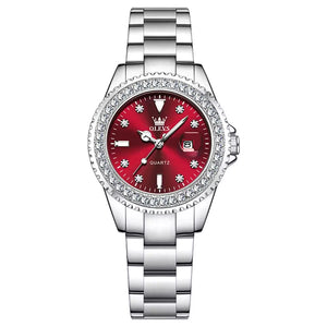 Relógio Feminino Quartz Lume Red