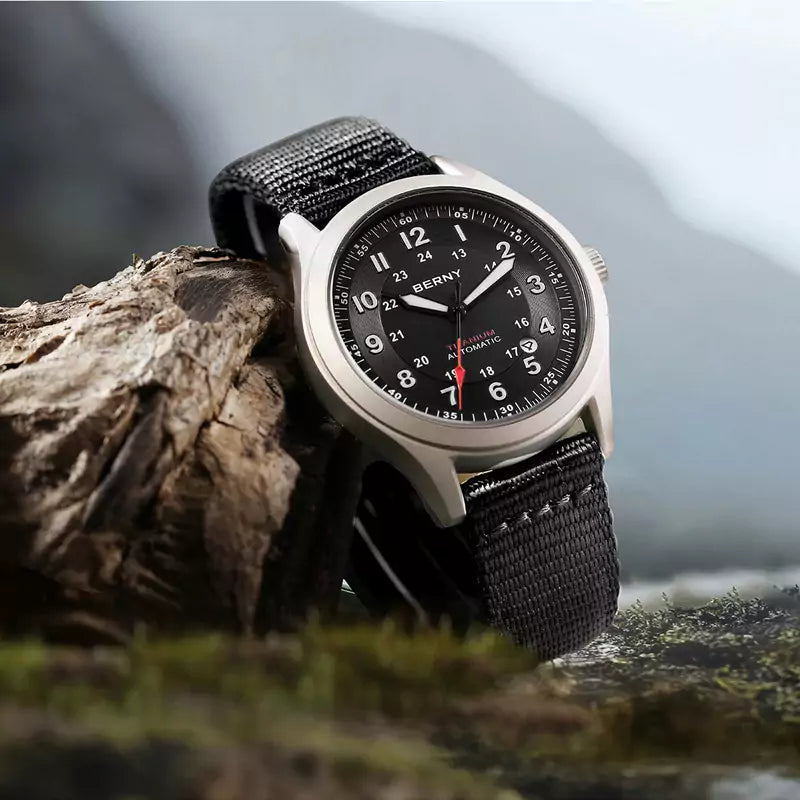 Relógio Masculino Automático Titanium Black 9